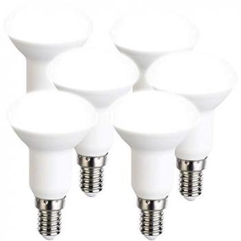 Spot LED E14 6 pièces, réflecteur R50, 450 lumens, Blanc neutre