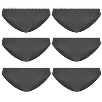 MONT EMILIAN Damen Tangas 6er-Pack grau