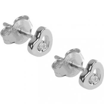 CHRIST Paar Ohrstecker CHRIST Damen-Ohrstecker 375er Weißgold 2 Diamant