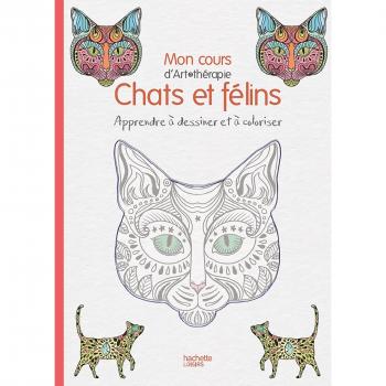 Mon cours d'art-thérapie chats et félins : apprendre à dessiner et à coloriser !