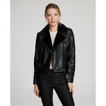 Vero Moda Jacke Hailey aus Kunstleder Schwarz Regular Fit XL Damen