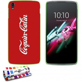 Protector Rígido Ultra-Slim ALCATEL ONE TOUCH IDOL 3 (5.5) Motivo Coquin-Calin Verde MUZZANO