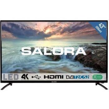 Salora 2800 Series 43UHL2800 43 TV 4K Ultra HD Noir
