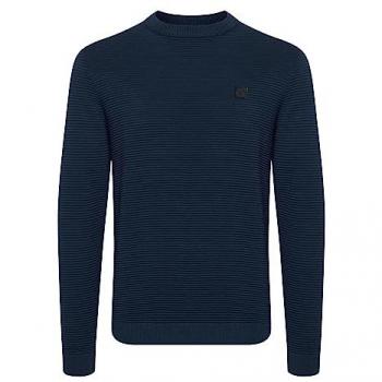 !Solid Pullover SDValencia in unifarbenem Blau