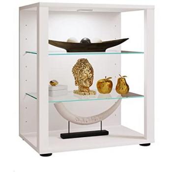 VCM Glasvitrine Holz Standvitrine mit ESG-Sicherheitsglas, Maße 52x60x35 cm
