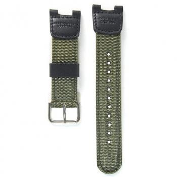 Nylon Marine‑Grade Wristband for Casio SGW‑100 – Black, Stainless Steel