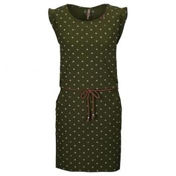 G.I.G.A. DX Killtec Sommerkleid GS 42 – All‑Over‑Print, gebellter Gürtel