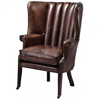 Casa Padrino Chesterfield Ohrensessel Elegance Dunkelbraun