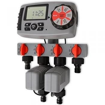 Minuterie d'arrosage vidaXL 4 stations 3 V
