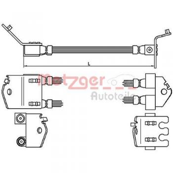 METZGER 4112543 Bremsleitung