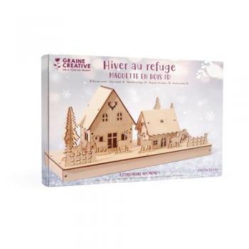 Maquette Bois Refuge Hivernal