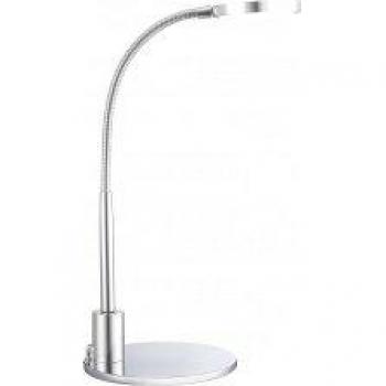 Lampe de salon LED Globe – Aluminium Chromé, 14x35 cm