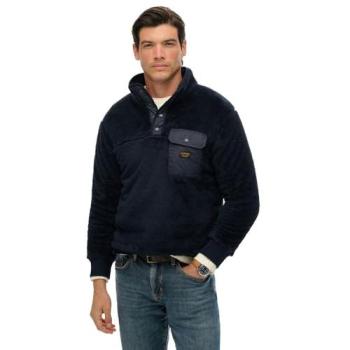 Superdry Herren Fleece Pullover mit Halbzip