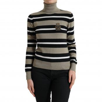 Dolce & Gabbana Multicolor Stripes Turtle Neck Sweater for Women