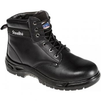 Portwest Unisex Lederen Veiligheidslaarzen 5 UK zwart