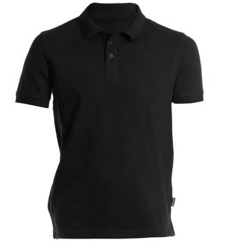 HRM Herren Polo Shirt Heavy Stretch, schwarz, Größe S