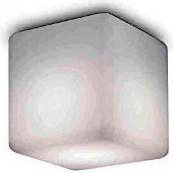 Luna 1 Light Square Surface Mounted Downlight White IP44