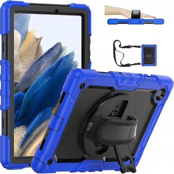 Funda con protector de pantalla Timoom para Galaxy Tab A8 10.5 Azul