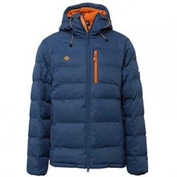 Izas Erwachsene AMPRIU Softshell Jacke, Kapuze inklusive, Blaumond & Orange, Größe M