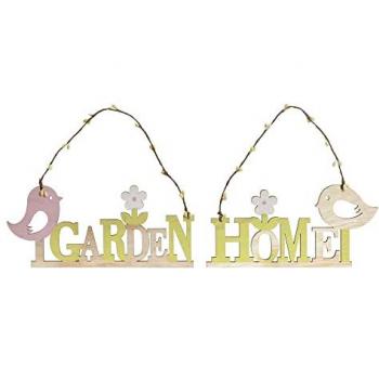 Madera Jardin Decorativo Pajarito