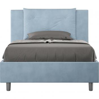 Cama de Una Plaza y Medio 110x190 con Somier Azul Claro Appia