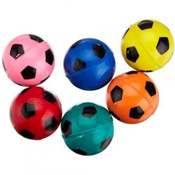 Assorted Color Pocket Money Football Bouncy Balls