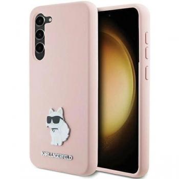 Custodia Smartphone S23 – Eleganza Rosa – Silicone con Elementi Metallizzati – Karl Lagerfeld