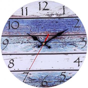 Horloge décorative en bois rustique pour la maison