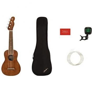 Fender Fender Seaside Soprano Ukulele Pack w/ Gig Bag & Tu...