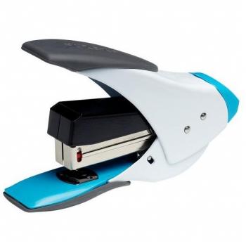 Rexel Easy Touch 20 Quarter Strip Stapler White/Blue