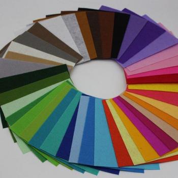 Non-Woven Multicolor Felt Fabric for Sewing