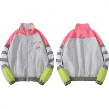 Chaqueta Harajuku con Bordado de Dragón