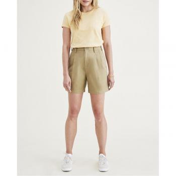 Pantalones Cortos Amarillo Dockers Pleat Original