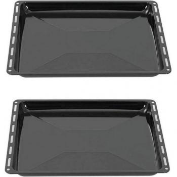 Set de bandejas profesionales para horno y placa, 455x375mm, 2 unidades esmaltadas