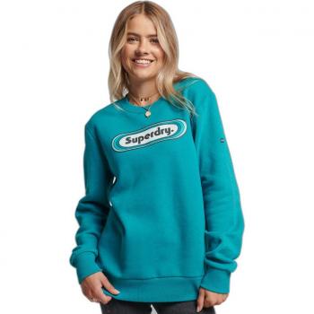 Superdry Women's Vintage Trade Tab Sweatshirt Ocean Green Marl Size XS