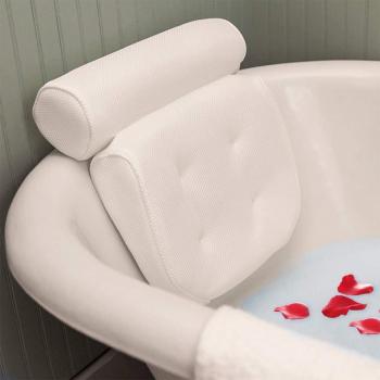 Almohadilla de Cuello Spa 4D con Malla Suave y Resistencia a la Humedad