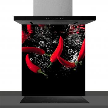 Décoration de Hotte Piments Rouges 60x70