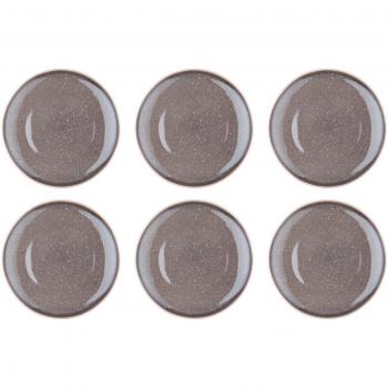 Assiette plate en grès gris Ø27cm