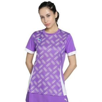 Puma Individual Purple Glimmer Tee – L (White)