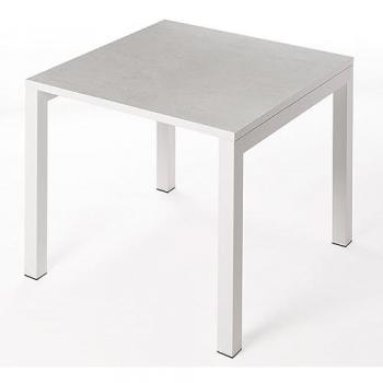 Tavolo White Almond 75x75x75cm di Ceramica – Box Furnish