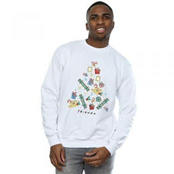 Felpa con Motivo Albero di Natale Friends per Uomo