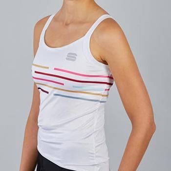 Sportful Damen-Trägertrikot Vélodrome, weiß und bunt – M