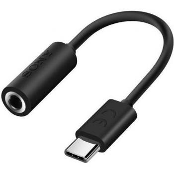 Sony USB-C Klinkenadapter, 15cm, Schwarz