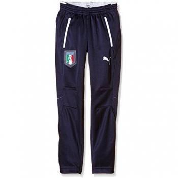 PUMA Boys' Training Pants with Figc Logo (Coach, Jr, Peacoat/White, FR: 8 ans)