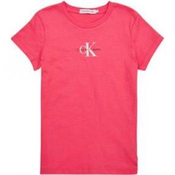 T-shirt rose enfant Calvin Klein Jeans MICRO MONOGRAM TOP