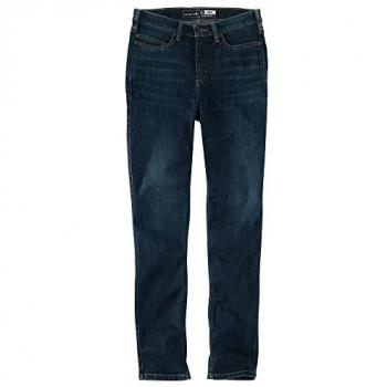 Jean Carhartt Rugged Flex Tapered Femme Bleu Petite 28