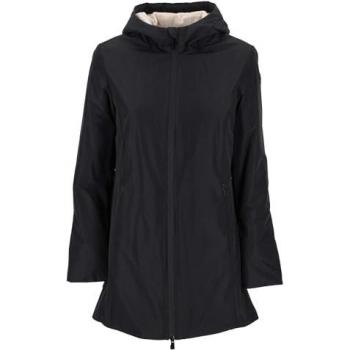 SUNS Dames Parka Aurelia Lange Velours Zwart GBS53004D L