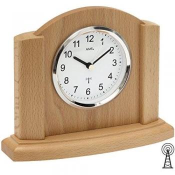 Orologio da Tavolo in Legno di Faggio AMS F5122/18