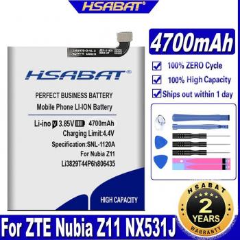 Power Pack HSABAT Li3829T44P6h806435 4700 mAh para ZTE Nubia M2 PLAY