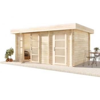 Abri de jardin Modern-E 5x4m en bois imprégné